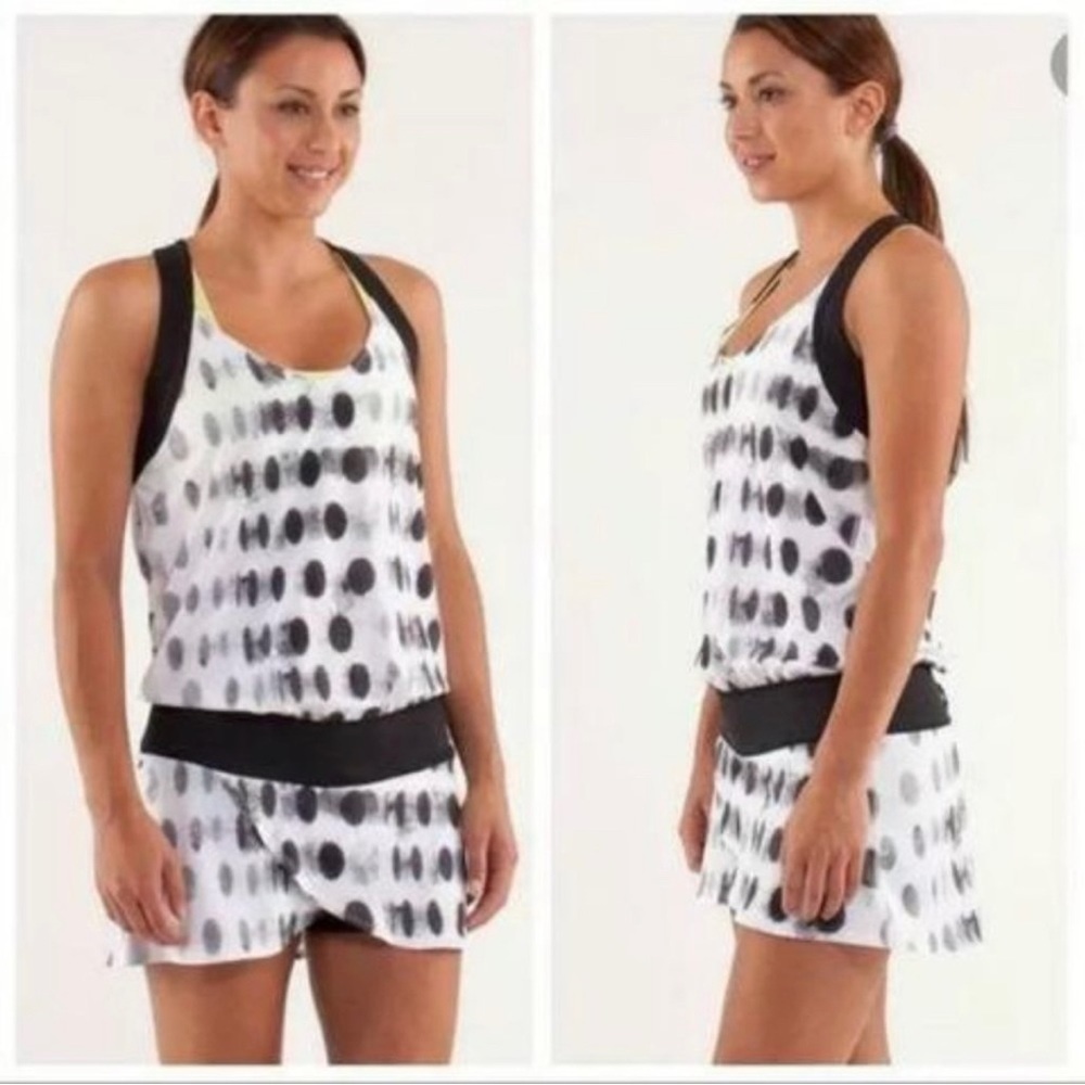 LULULEMON | Run: For Your Money Romper in Seaside Dot